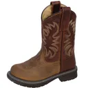 SMOKY MOUNTAIN BOOTS Kid's Buffalo Brown Oil Distress/Brown Western Boot (2470) - Smoky Mountain Boots