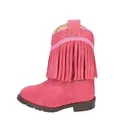SMOKY MOUNTAIN BOOTS Girls Hopalong Pink Suede Western Boots (3574T) - Smoky Mountain Boots