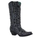 CORRAL Women's Inlay Embroidery and Studs Boot (A3752-LD) - Corral