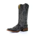 CORRAL Womens Black Snake Inlay Boots (A2402-LD) - Corral