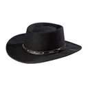 STETSON Black Hawk Black Western Hat (SWBKHK-783207) - Stetson