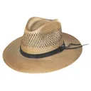 STETSON Peak View Copper Shantung Straw Hat (OSPKVW-9327CO) - Stetson