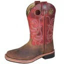 SMOKY MOUNTAIN BOOTS Kids Jesse Brown/Burnt Apple Western Boots (3919) - Smoky Mountain Boots
