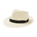 STETSON Retro Panama Fedora Natural Straw Hat (TSRTRO-292481) - Stetson