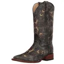 CIRCLE G by CORRAL Womens Distressed Arrowhead Black/Bone Boots (L5253-LD) - Corral