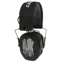 WALKER'S GAME EAR Freedom Series Slim Electronic Earmuff with US Flag Logo (GWP-RSEMFS-FLG) - Walkers Game Ear