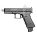 Advantage Arms Conversion Kit, 17-22G4MOD, 22 LR, 4.49" Threaded Barrel, For Glock 17/22 Gen 4, Optics Ready, Matte Finish, Black, Fixed Sights, 15 Rounds, 2 Magazines, Includes Range Bag AAC17-22G4MOD - Advantage Arms