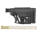 Luth-AR MBA-3 Stock With Buffer Assembly, Mil-Spec Dia 6-Position Carbine Buffer Tube, .308 Buffer, .308 Buffer Spring, Latch Plate and Lock Ring, Adjustable Length of Pull/Cheek Height/Butt Plate, Fits AR-10, Black MBA-3K308-M - Luth-AR