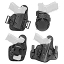 Alien Gear Holsters Core Carry Package, 1.5" Belt Slide Holster, Black, Fits Glock 19, Standard Clips, Right Hand SSHK-0057-RH-D - Alien Gear Holsters