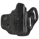 DeSantis Gunhide Vengeance Scabbard, #201, Light Bearing OWB Holster, Leather, Right Hand, Black, Fits Glock 19/23/32/45/19X/19 GEN 5 with Streamlight TLR-7A 201BA6VZ0 - Desantis Gunhide