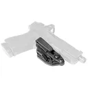 Raven Concealment Systems Vanguard, Inside Waistband Holster, Fits Gen 3-5 Glock 17,19,22,23,26,31,32,45, Polymer, Black, Ambidextrous, 1.5" Overhook Struts, Raven Claw VG2GLBKOHADV - Raven Concealment Systems