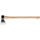 Cold Steel Trail Boss, Axe, Black and Silver, Plain Edge, 1055 Carbon, 27" Natural Wood Handle CS-90TA - Cold Steel