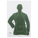 Action Target B-21E, Green Qualification Paper Target, 25 Yard Silhouette, 23"x35", 100 Per Box B-21EGREEN-100 - Action Target