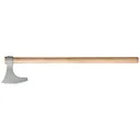 Cold Steel Viking Hand Axe, Axe, Silver, Plain, 1055 Carbon, 30" Natural Wood Handle CS-90WVBA - Cold Steel