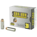 CorBon Self Defense, 10MM, 165 Grain, Jacketed Hollow Point, 20 Round Box 10165 - Cor-Bon