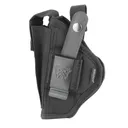 BULLDOG CASES Extreme Belt And Clip Black Ambi Holster Fits Compact Autos 3 - 4" with Oversized Mag (FSN-33) - Bulldog Cases