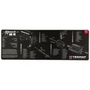 TekMat Ultra Mat, AR-10, Cleaning Mat, Thermoplastic Surface Protects Gun From Scratching, 1/4" Thick, 15"x44", Tube Packaging, Black TEK-R44-AR10 - TekMat