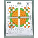 Champion Traps & Targets Fluorescent Orange/Green Bullseye Scorekeeper Target, 100 Yard Rifle Sight-In, 12 Pack 45761 - Champion Target