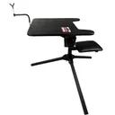 Birchwood Casey Swivel Action Shooting Bench, Seat and Top Swivel 360 Degrees, Extended Armrests, Adjustable Rubber Coated Gun Rest, 2 Shell Gear Pockets, Rated for 300LBS, Black BC-MSB300 - Birchwood Casey
