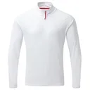 GILL Men's UV Tec Long Sleeve White Zip Tee (UV009W) - Gill