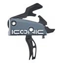 RISE ARMAMENT Iconic by Rise Dual-Blade AR15/AR10 Two-Stage With Anti-Walk Pins Gray Trigger (T22-GRY) - Rise Armament