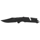 SOG Knives & Tools Trident AT, Folding Knife, 3.7" Straight Clip Point, Black Handle, D2 Steel, Titanium Nitride Finish, Black SOG-11-12-05-41 - SOG Knives