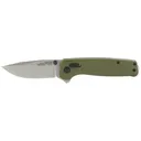SOG Knives & Tools Terminus XR, Folding Knife, 2.95" Straight Clip Point, Olive Drab Green G10 Handle, D2 Steel, Stonewashed Finish, Silver SOG-TM1022-CP - SOG Knives