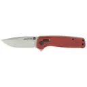 SOG Knives & Tools Terminus XR, Folding Knife, 2.95" Straight Clip Point, Crimson Red G10 Handle, D2 Steel, Stonewashed Finish, Silver SOG-TM1023-CP - SOG Knives