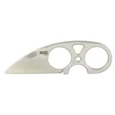 SOG Knives & Tools Snarl, Fixed Blade Knife, 2.3" Straight Edge Sheepsfoot, Silver Stainless Steel Handle, 9Cr18MoV Steel, Satin Finish, Silver, Includes Kydex Sheath SOG-JB01K-CP - SOG Knives