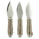 SOG Knives & Tools Fling, Throwing Knife, 4.4" Straight Edge Spear Point, Green and Tan Paracord Handle, 3Cr13 Steel, Satin Finish, Silver, Includes Nylon Sheath, 3 Pack SOG-FX41N-CP - SOG Knives