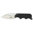 SOG Knives & Tools Instinct, Fixed Blade Knife, 2.3" Straight Edge Clip Point, Black Stainless Steel and G10 Handle, 5Cr15MoV Steel, Satin Finish, Silver, Includes Hard Molded Nylon SOG-NB1012-CP - SOG Knives