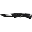 SOG Knives & Tools Centi II, Folding Knife, 2.1" Straight Edge, Straight Back, Black Kraton Handles, AUS-8 Steel, Hardcased Finish, Black SOG-CE1012-CP - SOG Knives