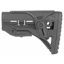 F.A.B. Defense M4/M16 Shock Absorbing Buttstock With Cheek Rest, Fits AR Rifles, Black FX-GLSHOCKCP - Mako/Fab Defense