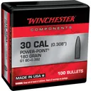 WINCHESTER AMMO Components 308 WIN 180Gr 100rd Power-Point Rifle Bullets (WB308P180X) - Winchester Ammo