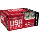 WINCHESTER AMMO USA Ready 40 S&W HEX-VENT HP 170Gr 20rd Handgun Ammo (RED40HP) - Winchester Ammo