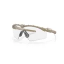 OAKLEY SI Ballistic M-Frame 3.0 Hybrid Laser, Clear, Gray and Persimmon Lenses Dark Tan Protective Eyewear (OO9146-28) - Oakley