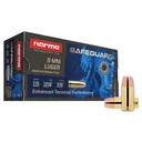 NORMA USA Safeguard 9mm Luger 115gr JHP 50rd Box Handgun Ammo (610540050) - Norma Usa