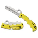 SPYDERCO Assist Salt Lightweight Yellow CombinationEdge Folding Knife (C79PSYL) - Spyderco