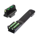 Hi-Viz Litewave, Front & Rear Sight Set, Fits Henry Big Boy Rifles H006,ES,ML,OA,R,S,SD,TT,WL, H012CC, Front Includes Green Red White Litepipes, Rear Includes Two Green Non-Replaceable Litepipes HHVS41 - HIVIZ