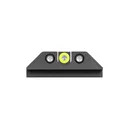 NIGHT FISION Glock 17/19/34 Yellow Front Ring U-Notch Black Rear Rings Night Sight Set (GLK-001-007-YGZG) - Night Fision