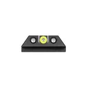 NIGHT FISION Glock 42/43/43X Yellow Front Ring U-Notch Black Rear Rings Night Sight Set (GLK-003-007-YGZG) - Night Fision