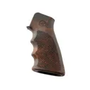 HOGUE AR-15/M-16 OverMolded Red Lava Rubber Grip with Finger Grooves (15016) - Hogue