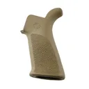 HOGUE AR-15/M-16 OverMolded Flat Dark Earth Rubber Beavertail Grip with No Finger Grooves (15033) - Hogue