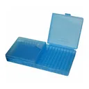 MTM 200 Round Flip-Top 40 10mm 45 ACP Clear Blue Ammo Box (P200-45-24) - Mtm