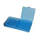 MTM 200 Round Flip-Top 9mm 380 ACP Clear Blue Ammo Box (P200-9-24) - Mtm