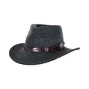 OUTBACK TRADING Collingsworth Grey Wool Hat (1305-GRY) - Outback Trading
