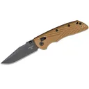 HOGUE Deka 3.25in ABLE Lock Clip Point Polymer Frame Flat Dark Earth Folding Knife (24377) - Hogue