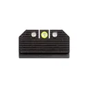NIGHT FISION Optics Ready Stealth For Glock 17/19/34 With RMR/ 507c/ 508t Yellow Front Ring / Black Rear Rings Night Sight Set (GLK-001-290-313-YGZG) - Night Fision