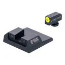 NIGHT FISION Standard For Taurus G2c/G2/ G3/ TX22 Tritium Yellow Front Ring / Black Rear Rings Night Sight Set (TAU-251-003-YGZG) - Night Fision