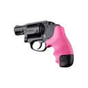 HOGUE S&W J-Frame Centennial Round Butt and Bodyguard Pink Rubber Tamer Grip (60027) - Hogue